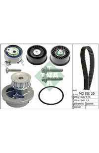 Pompa acqua + Kit cinghie dentate INA