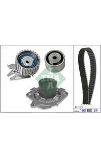Pompa acqua + Kit cinghie dentate INA