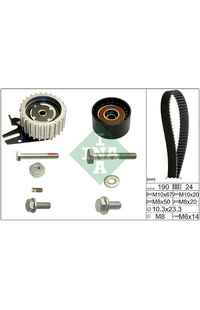 Kit cinghie dentate INA