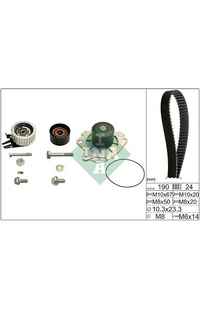 Pompa acqua + Kit cinghie dentate INA