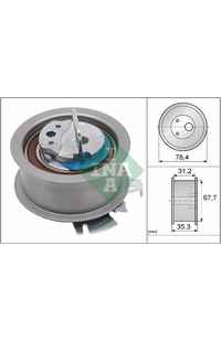 Rullo tenditore, Cinghia dentata INA