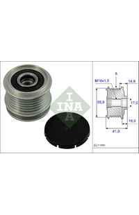 Dispositivo ruota libera alternatore INA