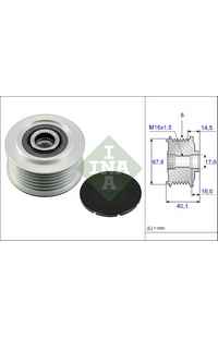 Dispositivo ruota libera alternatore INA