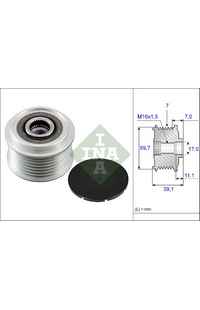Dispositivo ruota libera alternatore INA
