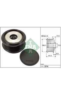 Dispositivo ruota libera alternatore INA