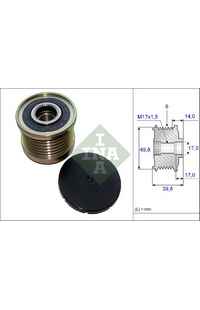 Dispositivo ruota libera alternatore INA