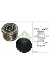 Dispositivo ruota libera alternatore INA
