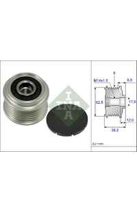 Dispositivo ruota libera alternatore INA