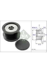 Dispositivo ruota libera alternatore INA