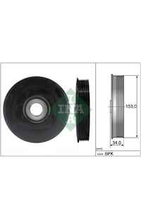 Puleggia cinghia, Albero a gomiti INA