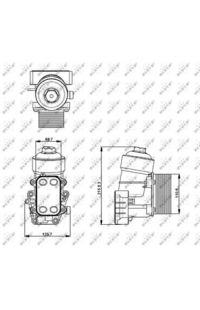 Radiatore olio, Olio motore nrf