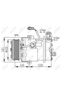 Puleggia cinghia, Albero a gomiti nrf