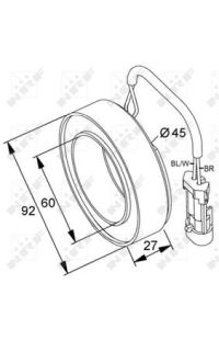 Bobina, Compressore- Innesto elettromagnetico nrf