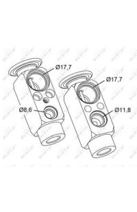 Set di pastiglie, freno a disco nrf