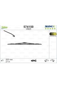 VALEO SILENCIO Spazzola tergi  VM25 MM525 valeo