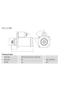 Motorino d'avviamento bosch