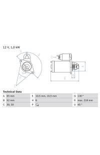 Motorino d'avviamento bosch