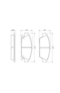 Set di pastiglie, freno a disco bosch