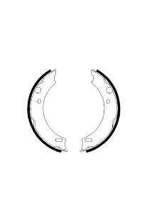 Ganascia del freno, freno di stazionamento - set bosch