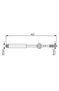 Tubo elastico del freno bosch