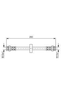 Tubo elastico del freno bosch