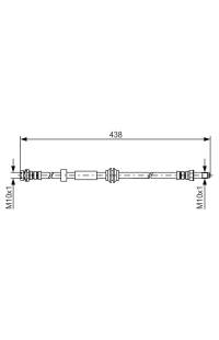 Tubo elastico del freno bosch