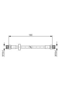 Tubo elastico del freno bosch