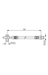 Tubo elastico del freno bosch