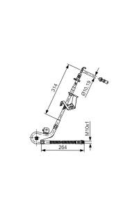 Tubo elastico del freno bosch