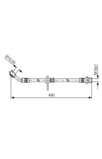 Tubo elastico del freno bosch