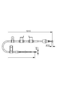 Tirante, freno di stazionamento bosch