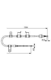 Tirante, freno di stazionamento bosch