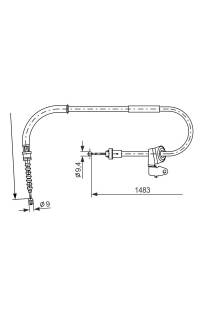 Tirante, freno di stazionamento bosch