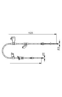 Tirante, freno di stazionamento bosch