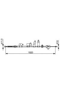 Tirante, freno di stazionamento bosch