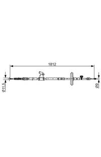 Tirante, freno di stazionamento bosch