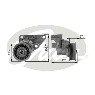 Rullo tenditore, Cinghia Poly-V GATES