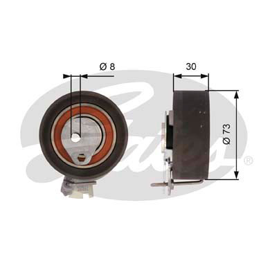 Rullo tenditore, Cinghia dentata GATES 33-T43157