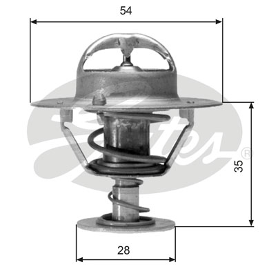 Termostato, Refrigerante GATES 33-TH04277