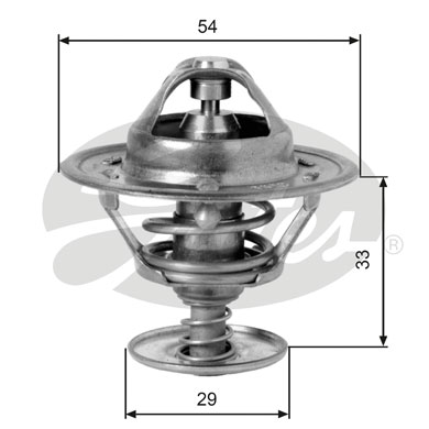 Termostato, Refrigerante GATES 33-TH12988G1