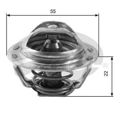Termostato, Refrigerante GATES 33-TH13783G1