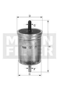 Filtro carburante mann-filter