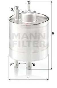 Filtro carburante mann-filter