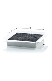 Filtro Antipolline Abitacolo  al carbone attivo mann-filter