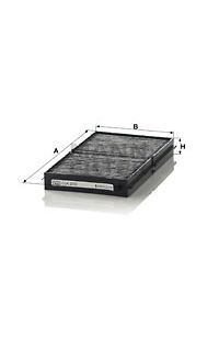 Filtro Antipolline Abitacolo  al carbone attivo mann-filter