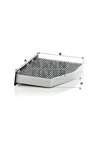 Filtro Antipolline Abitacolo  al carbone attivo mann-filter