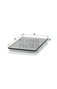 Filtro Antipolline Abitacolo  al carbone attivo mann-filter