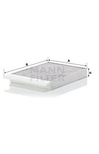 Filtro Antipolline Abitacolo  al carbone attivo mann-filter