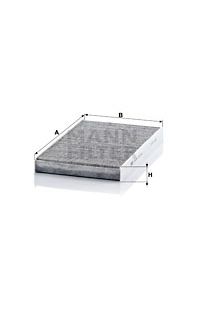 Filtro Antipolline Abitacolo  al carbone attivo mann-filter