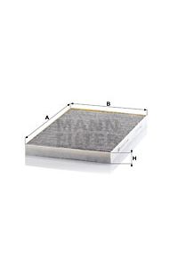 Filtro Antipolline Abitacolo  al carbone attivo mann-filter